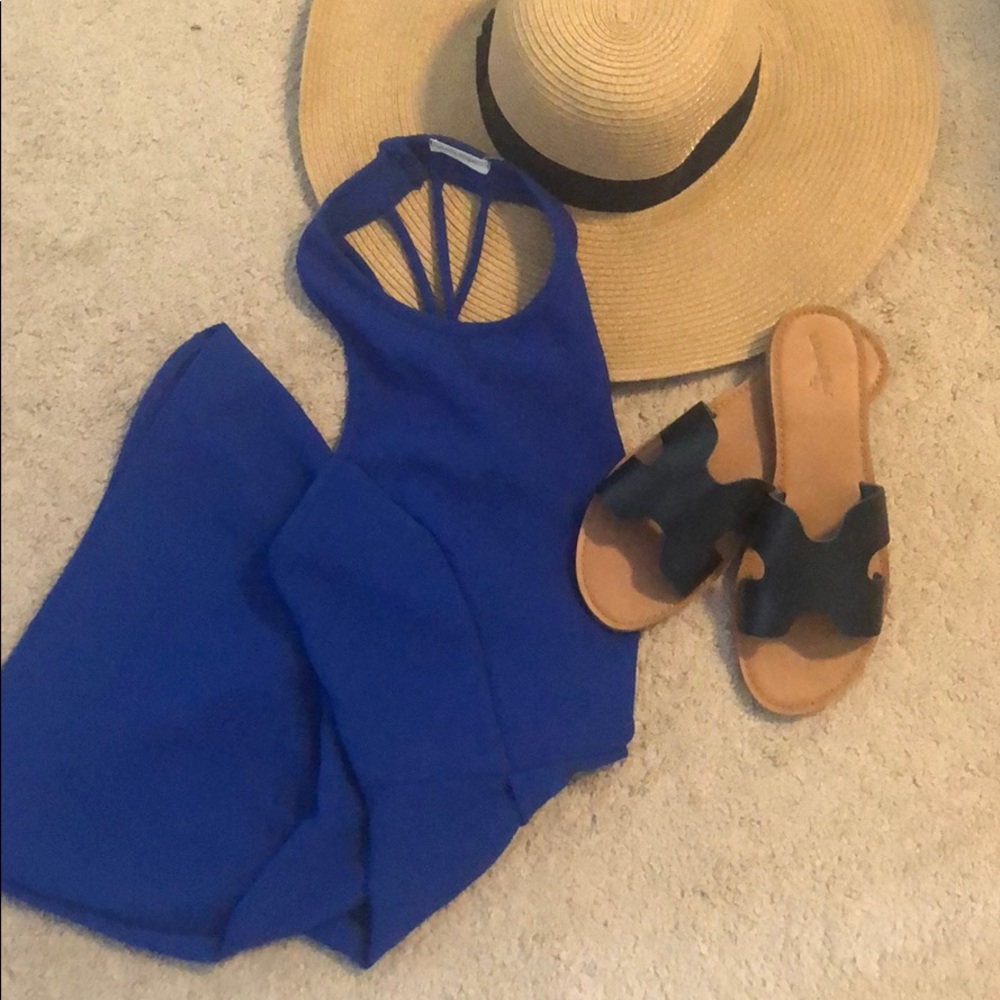 Royal blue romper